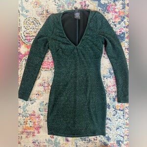 Windsor Green Bodycon Long Sleeve Dress